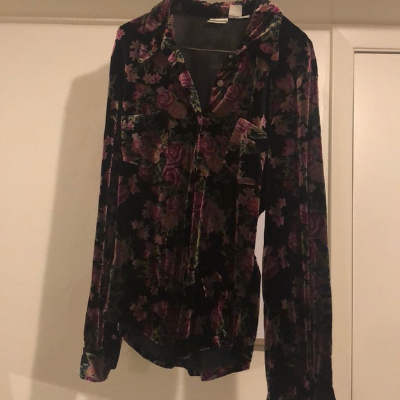 Vintage Jeaneology Velvet Blouse/Jacket - Picture 2 of 3
